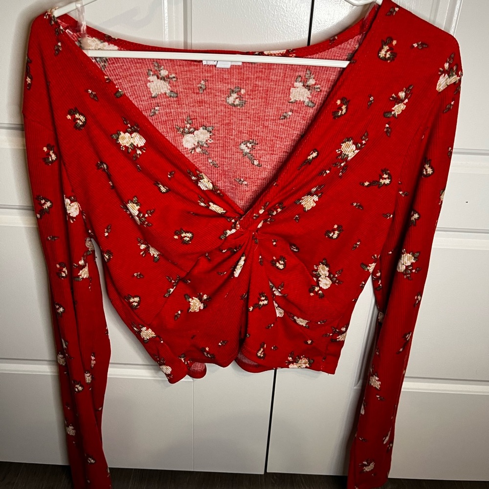 Ardene flower print long sleeve top